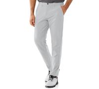 33,000ft Pantalones de golf elásticos transpirables para hombres, pantalones de golf de secado rápido de largo estiramiento, plateado, 36W / 30L