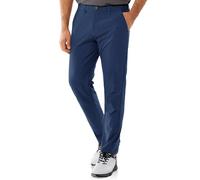 33.000ft Pantalones de golf para hombre, transpirables, pantalones elásticos de golf para hombre, ajuste estrecho, secado rápido, ajustados, elásticos, pantalones largos de golf, azul marino, 36Wx30L