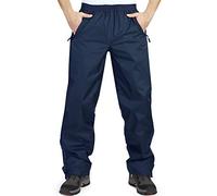 33,000ft Pantalones de lluvia impermeables para hombre, ligeros, resistentes al viento, para senderismo, camping, golf, azul, XS Extra Corto