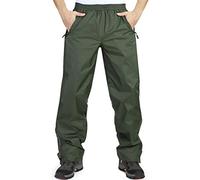 33,000ft Pantalones de lluvia impermeables para hombre, ligeros, resistentes al viento, para senderismo, camping, golf, beige, XL Corto