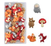 33 chinchetas de animales de dibujos animados para tablón de anuncios, tablón de anuncios, tarjetas