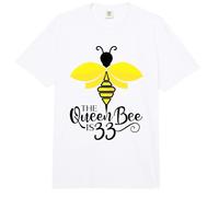 33 cumpleaños La Abeja Reina es abejorro de 33 años Comfort Colors Adult Heavyweight T-Shirt