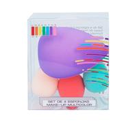 ¡33% DTO! Set de 4 Esponjas Makeup Multicolor