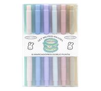 ¡33% DTO! Set Muted Pastel 6 Marcadores Doble Punta