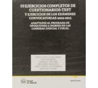 33 Ejercicios Completos De Cuestionarios-Test Y Ejercicios De Los Exámenes Convocatorias 2003-2013