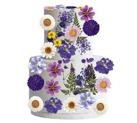 33 Piezas Flores Silvestres Cake Toppers, Decoración con Temática de Flores Silvestres, Wildflower Decoración, Baby Shower Cake Toppers para Cumpleaños, Bodas, Baby Shower y Decoracións Nupcial