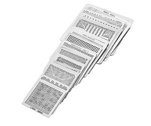 33 Plantillas de Red de Retrabajo Universales BGA, Plantilla de Acero, Juego de Malla de Calor Directo, Placa Principal de Comunicación, Puente Norte-sur y Tarjeta Gráfica con