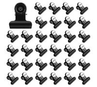 33 unidades de chinchetas, clips de papel con alfileres, clips de metal para clavos, pinzas negras con bolígrafo, imágenes de accesorios de aplicación para placas de corcho, tablas negras