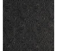 Configuración de Servilletas Almuerzo/Fiesta 33x33cm Elegance Black Grabado/Embossed