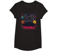 33 y todavía Causando Problemas Regalo de cumpleaños Humor Camiseta, Niñas, Negro, Pequeña