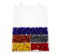 330 Piezas Conectores de Cables Eléctricos Coloridos de Plástico | Conexiones Exteriores E Industriales, Diseño Compacto y Portátil, Kit Surtido de Tapas Pequeñas
