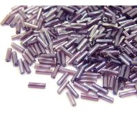 3300 cuentas de cristal de 6 mm, perlas de cristal, tubos, tubos, palillos, cuentas (lila Shimmer)