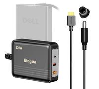 330W PD 3.0 Cargador rápido con Puerto XT60 (20V/16.5A) para DELL G16, G15,Alienware M16, M18, x51-3 Puerto Cargador de portátil Adaptador para Juegos, ingeniería y Estaciones de Trabajo portátiles