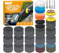 331PCS 50MM Lijas P60/80/120 150/180/240/320/400/600/800/1000/1500/2000/3000/5000/10000 Papel de Lija para Pulir Faros Coche