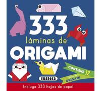 333 Láminas de origami azul