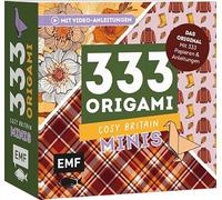 333 Origami Minis - Cosy Britain: Dein dekorativer Wendeblock zum kreativen Falten & Notieren (Papier: 70 g/m², 9x9 cm)