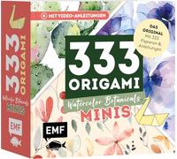333 Origami Minis - Watercolor Botanicals: Dein dekorativer Wendeblock zum kreativen Falten & Notieren (Papier: 70 g/m², 9x9 cm)