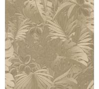 33303 - Papel Tapiz Dorado De Hojas De Selva Eden Galerie