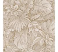 33307 - Papel Tapiz Beige Galerie De Hojas De Selva Eden