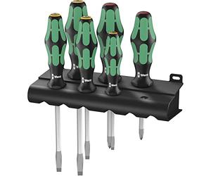 334 SK/6 Rack Juego de destornilladores hexagonales Kraftform Plus Lasertip + Bandeja, 6 piezas