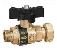 334500 Tapa de 3/4 "M x 3/4" F BALLSTOP - Válvula de bola con válvula de retención CALEFFI