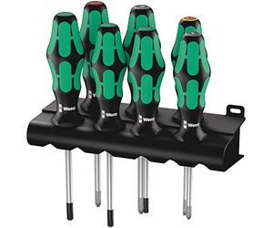 335/350/367/7 Rack Juego de destornilladores Kraftform Plus Lasertip + Bandeja, 7 piezas