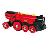 Brio Tren de juguete Gran locomotora a pilas con luz y sonido para niños 3 años o más
