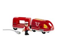 33746 Tren de viajeros recargable, Vehículo de juguete rojo, Vagón, 3 año(s), AAA, Multicolor