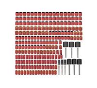 338 unids 80 120 320 Conjunto de tambor de lijado de grano con 1/2 3/8 1/4 pulgadas Mandriles de lijado para herramientas de accesorios de