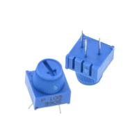 3386P-1-103 1k 2k 5k 10k 20k... 0,5 W, 1/2W pines de PC orificio pasante potenciómetro recortador ajuste superior 5 unids/lote(5K Ohm)