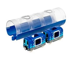 33970 Modelos a escala, Vehículo de juguete azul, 33970, Maqueta de tren y ferrocarril, Niño/niña, Plástico, 3 pieza(s), 0,3 año(s), Azul, Plata, Transparente