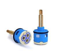 33mm cartuchos de cerámica del grifo de un solo mango de ducha y bañera grifo parte, Válvula desviadora para grifo de cerámica de 3 vías, 76mm de altura