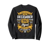 33rd Birthday Real Legends December 1992 33 Years Old Men Sudadera
