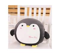 (33x35cm,BLACK)EVAGO Warm And Soft Cartoon Child Penguin Plush Pillow Cute Stuffed Animal Toy Kids Gifts for Birthday, Valentine, Christmas