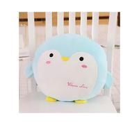(33x35cm,BLUE)EVAGO Warm And Soft Cartoon Child Penguin Plush Pillow Cute Stuffed Animal Toy Kids Gifts for Birthday, Valentine, Christmas