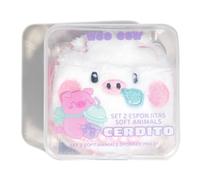 ¡34% DTO! Set 2 Esponjitas Ultra Soft Animales 6 gr
