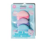 ¡34% DTO! Set 3 Esponjitas Suaves Make Up 12 gr