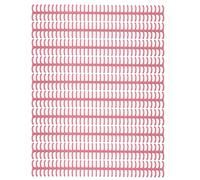 34 Hole Binding Spine Plastic Split Rings | 12mm Diameter Binds 85 Sheets | Detachable Loose Leaf Rings for Office/School/Home | Reusable & Strong, 10 Pack (Rosa)