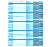 34 Hole Binding Spine Plastic Split Rings | 12mm Diameter Binds 85 Sheets | Detachable Loose Leaf Rings for Office/School/Home | Reusable & Strong, 10 Pack (Azul)