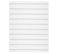 34 Hole Binding Spine Plastic Split Rings | 12mm Diameter Binds 85 Sheets | Detachable Loose Leaf Rings for Office/School/Home | Reusable & Strong, 10 Pack (Blanca)