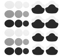 34 Piezas de Parches de Reparación de Orificio de Talón, Almohadilla para el Talón Taloneras Reparación Zapato, Reparación de Orificio de Zapatilla Parche de Zapatilla Autoadhesivo, Hombres y Mujeres