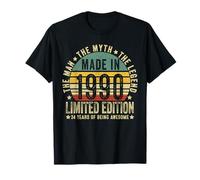 34 Year Old Gifts Vintage 1990 Limited Edition 34th Birthday Camiseta
