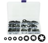 340 Piezas Arandelas de Seguridad, Arandelas de Bloqueo de Presión, Arandelas de Metal, Arandelas de Velocidad Clip Rápida Sujetadores - M3 M4 M5 M6 M8 M10 M12