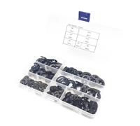 340 piezas de arandelas seguridad dientes internos, retención, liberación rápida, surtido anillos