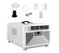 3400 BTU Frío Y Calor Ar Condicionado Portatil Para Coche Y Camping | Ar Condicionado, Con Control Remoto Pantalla Digital, Sin Drenaje, Modo Sueño Silencioso(110V)