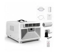3400 BTU Frío Y Calor Climatizador Portatil Para Coche Y Camping | Aire Acondicionado Silencioso, Con Control Remoto Pantalla Digital, Sin Drenaje, Modo Sueño Silencioso(220V)