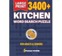 3400+ Kitchen Word Search Puzzle: 85 Large Print Word Searches for Food Lovers, Cooks, and Puzzle Fans