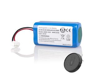 3400 mAh Batería Compatible con AIRROBO P20 Aspiradora Robot, Batterie de rechange Compatible con AIRROBO P20 Aspiradora Robot, 14,4 V/ 14,8 V, Iones de Litio