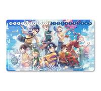 3404754 - Board Game Digimon TCG Playmat + Free Protective Bag Digimon - Alfombrilla de juego TCG Card Game Pad Table Mat tamaño 60 x 35 cm, compatible con Digimon MTG TCG CCG YGO