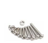 340pcs M3 M2 M2.5 304 Tornillos de acero inoxidable Tornillos Tornillos Tuercas Tap Tornillo Ajuste Set Sujetador Surtido Kit Repare Herramientas Juego(M2.5 340pcs)